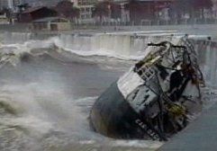 Das Schiff kentert...